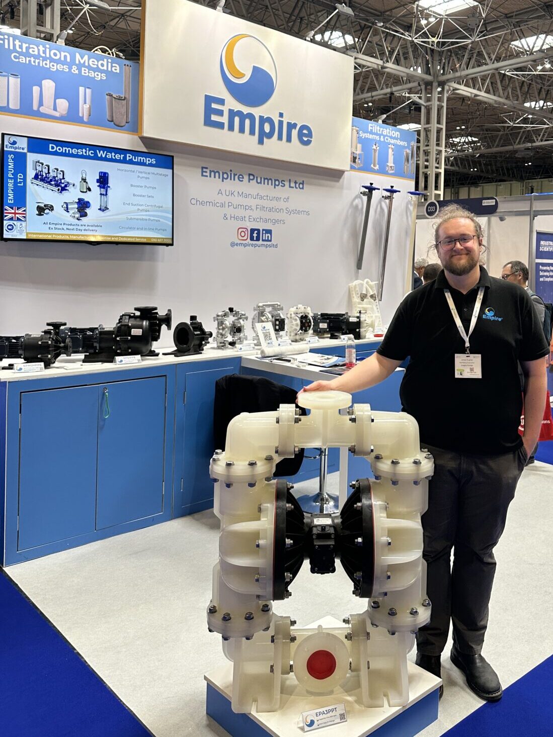 EPA3PPT on the Empire Pumps booth at CHEMUK 2026. 